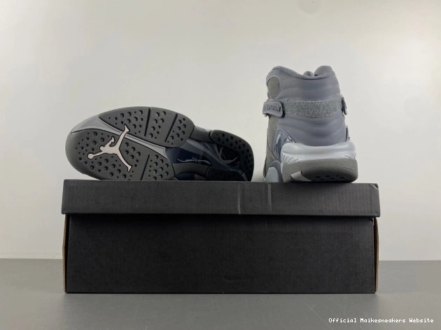 Official Maikesneakers 8 Cool Retro Jordan 305381-014 Grey 0810
